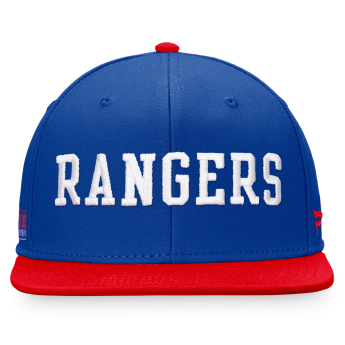 New York Rangers baseball flat sapka Iconic Color Blocked Snapback BR