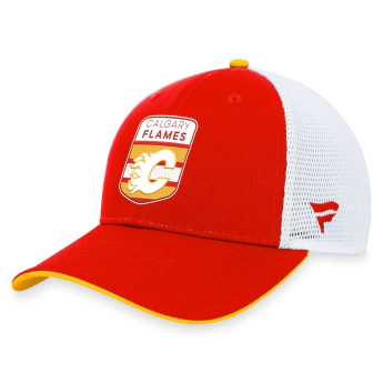 Calgary Flames baseball sapka Draft 2023 Podium Trucker Adjustable Authentic Pro
