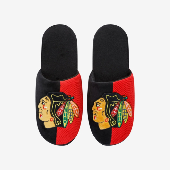 Chicago Blackhawks férfi papucs Logo Staycation Slipper