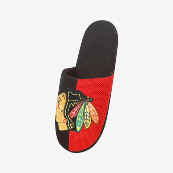 Chicago Blackhawks férfi papucs Logo Staycation Slipper