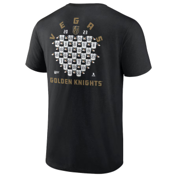 Vegas Golden Knights férfi póló 2023 Stanley Cup Champions Jersey Roster