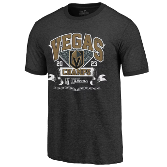 Vegas Golden Knights férfi póló 2023 Stanley Cup Champions Ringer Tri-Blend