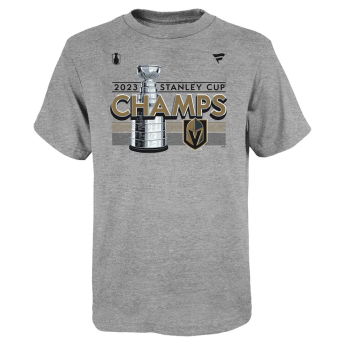 Vegas Golden Knights gyerek póló 2023 Stanley Cup Champions Locker Room grey