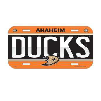 Anaheim Ducks fali tábla License Plate Banner