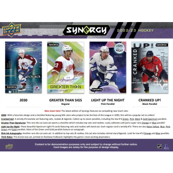 NHL dobozok NHL hokikártyák 2022-23 Upper Deck Synergy Hobby Box