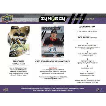 NHL dobozok NHL hokikártyák 2022-23 Upper Deck Synergy Hobby Box