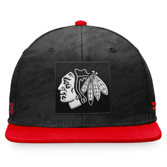 Chicago Blackhawks baseball flat sapka Black-Athletic Red