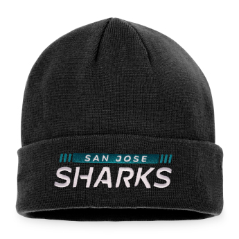 San Jose Sharks téli sapka Cuffed Knit Black