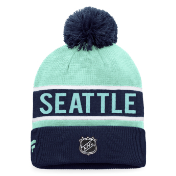 Seattle Kraken téli sapka Traditional Navy-Icy Blue
