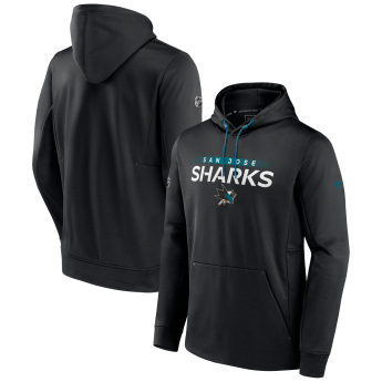 San Jose Sharks férfi kapucnis pulóver RINK Performance Black-Active Blue