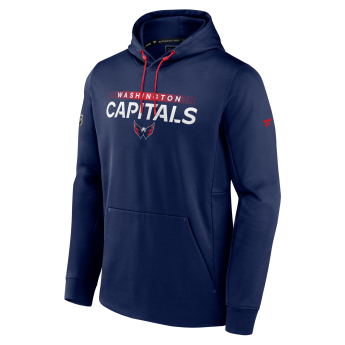 Washington Capitals férfi kapucnis pulóver RINK Performance Navy-Athletic Red