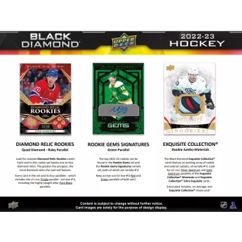 NHL dobozok NHL hokikártyák 2022-23 Upper Deck Black Diamond Hobby Box