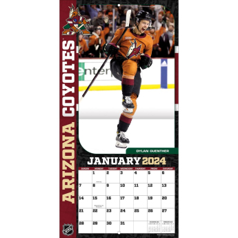 Arizona Coyotes naptár 2024 Wall Calendar