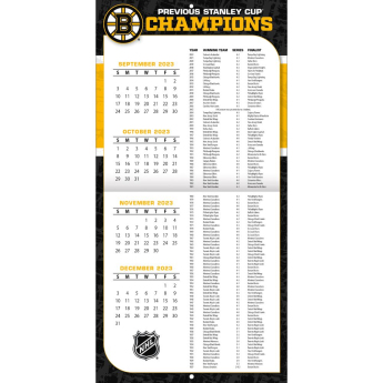 Boston Bruins naptár 2024 Wall Calendar