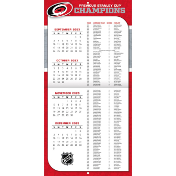 Carolina Hurricanes naptár 2024 Wall Calendar