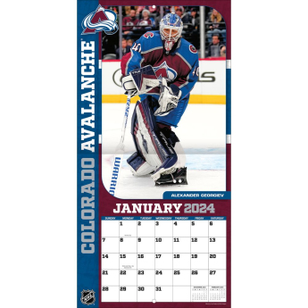 Colorado Avalanche naptár 2024 Wall Calendar