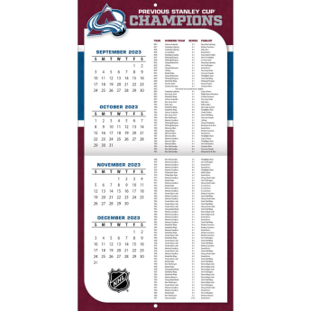 Colorado Avalanche naptár 2024 Wall Calendar