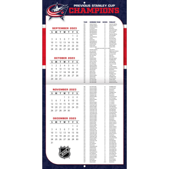 Columbus Blue Jackets naptár 2024 Wall Calendar