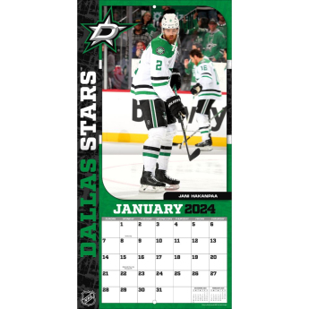 Dallas Stars naptár 2024 Wall Calendar