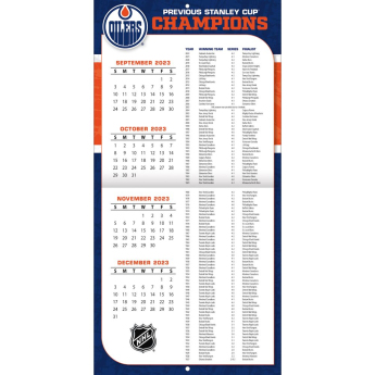 Edmonton Oilers naptár 2024 Wall Calendar