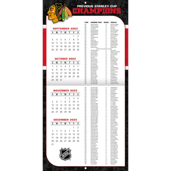 Chicago Blackhawks naptár 2024 Wall Calendar