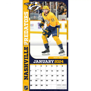 Nashville Predators naptár 2024 Wall Calendar