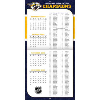 Nashville Predators naptár 2024 Wall Calendar