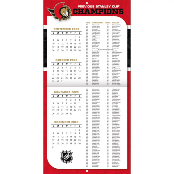 Ottawa Senators naptár 2024 Wall Calendar