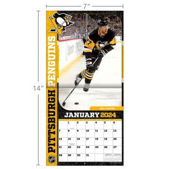 Pittsburgh Penguins naptár 2024 Wall Calendar