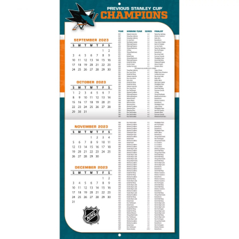 San Jose Sharks naptár 2024 Wall Calendar