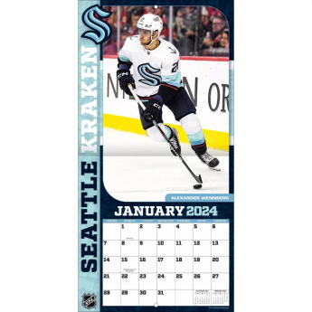 Seattle Kraken naptár 2024 Wall Calendar