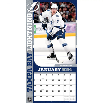 Tampa Bay Lightning naptár 2024 Wall Calendar