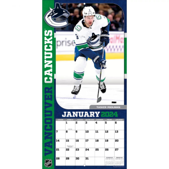 Vancouver Canucks naptár 2024 Wall Calendar