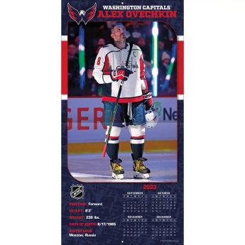 Washington Capitals naptár Alexander Ovechkin #8 2024 Wall Calendar