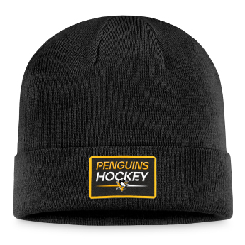 Pittsburgh Penguins téli sapka Authentic Pro Prime Cuffed Beanie black