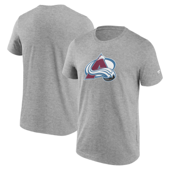 Colorado Avalanche férfi póló Primary Logo Graphic T-Shirt Sport Gray Heather