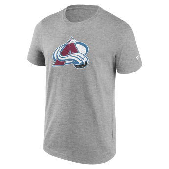 Colorado Avalanche férfi póló Primary Logo Graphic T-Shirt Sport Gray Heather