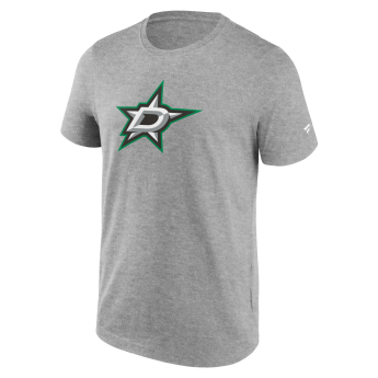 Dallas Stars férfi póló Primary Logo Graphic T-Shirt Sport Gray Heather
