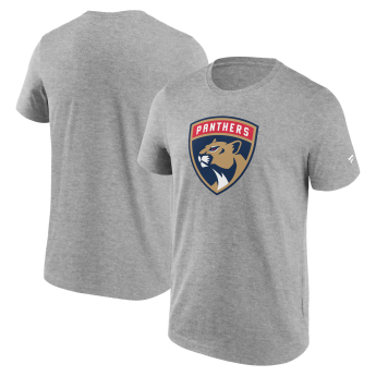 Florida Panthers férfi póló Primary Logo Graphic T-Shirt Sport Gray Heather