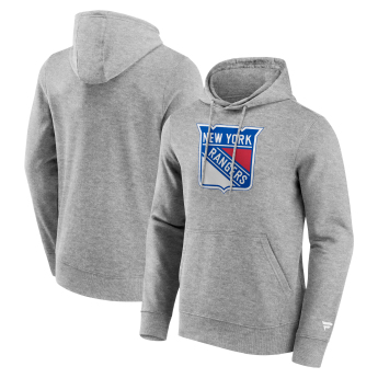 New York Rangers férfi kapucnis pulóver Primary Logo Graphic Hoodie Sport Gray Heather