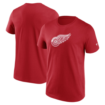 Detroit Red Wings férfi póló Primary Logo Graphic Athletic Red