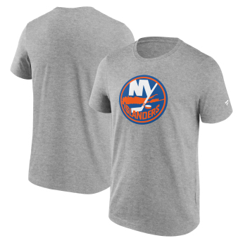 New York Islanders férfi póló Primary Logo Graphic Sport Gray Heather