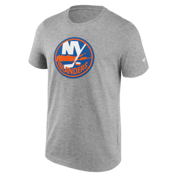 New York Islanders férfi póló Primary Logo Graphic Sport Gray Heather