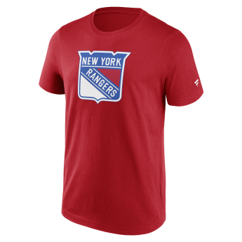 New York Rangers férfi póló Primary Logo Graphic Athletic Red