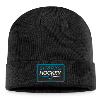 San Jose Sharks téli sapka Authentic Pro Prime Cuffed Beanie black