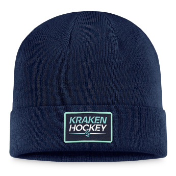 Seattle Kraken téli sapka Authentic Pro Prime Cuffed Beanie navy