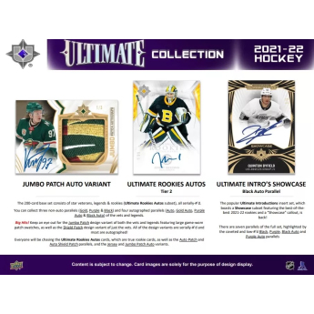NHL dobozok NHL hokikártyák 2021-22 Upper Deck Ultimate Hobby Box