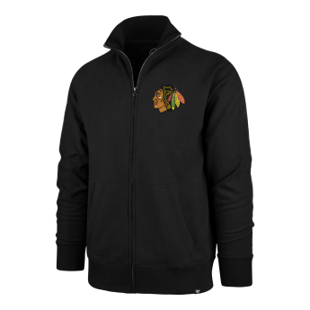 Chicago Blackhawks férfi pulóver Core Islington Track Jacket Jet Black