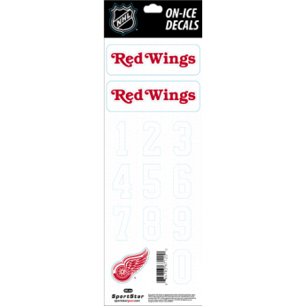 Detroit Red Wings sisak matricák Decals White