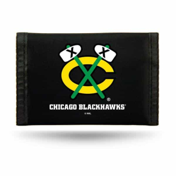 Chicago Blackhawks pénztárca Nylon Trifold black